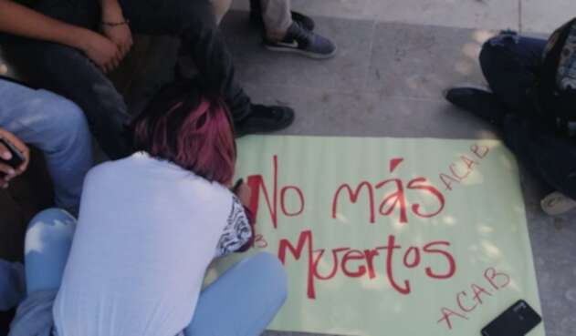 Protesta en Valledupar.