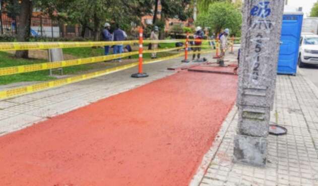 Ciclorutas de Bogotá tendrán pavimento pigmentado