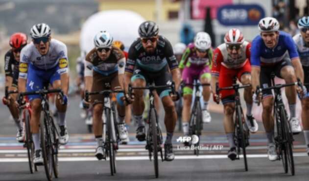 Peter Sagan en un embalaje del Giro de Italia