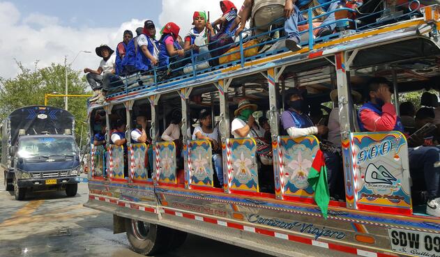 Durante 3 días las comunidades indígenas permanecieron asentadas en Cali.