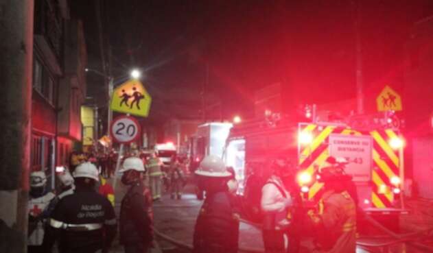 Incendio en localidad de Fontibón