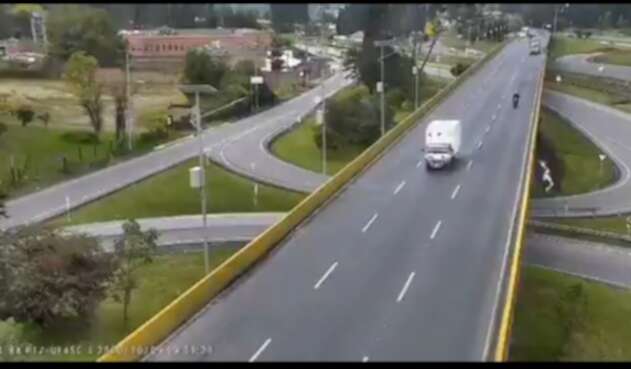 Accidente de ciclista en Chía