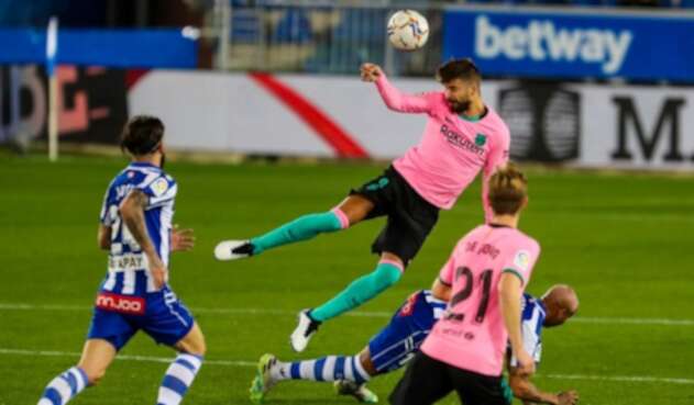 Barcelona Vs. Alaves - Liga Española - Gerard Piqué Barcelona Vs. Alaves - Liga Española - Gerard Piqué