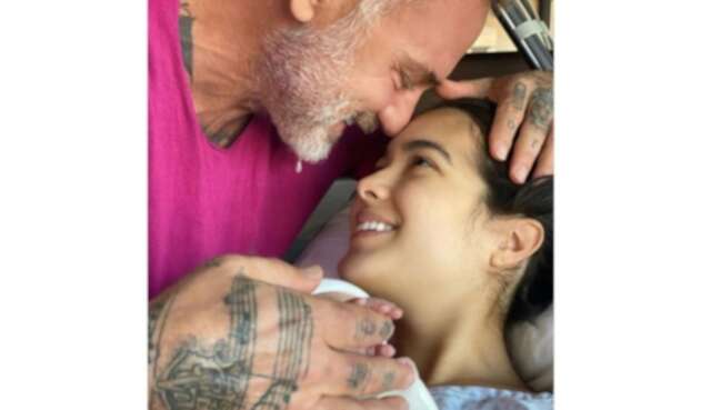 Gianluca Vacchi y Sharon Fonseca