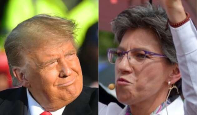 Donald Trump y Claudia López Donald Trump y Claudia López