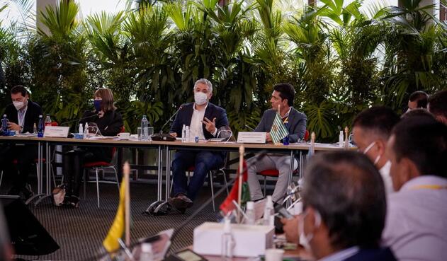 El presidente Duque invitó a los mandatarios seccionales a trabajar en equipo