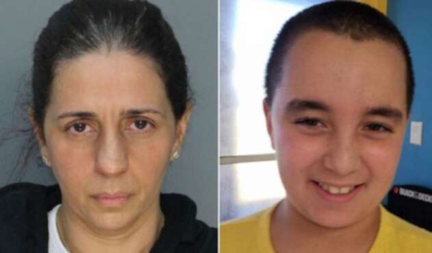 Patricia Ripley y su hijo