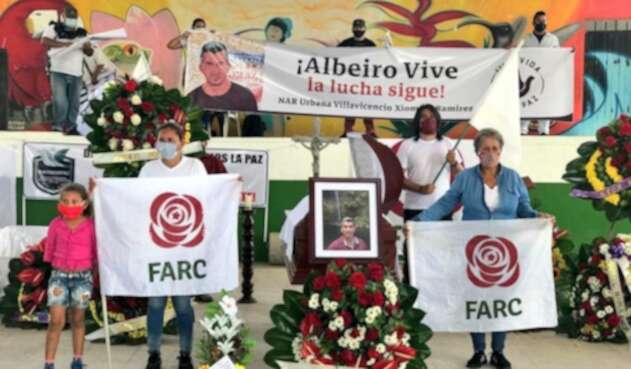 Honras fúnebres de excombatiente de las Farc asesinado en el Meta