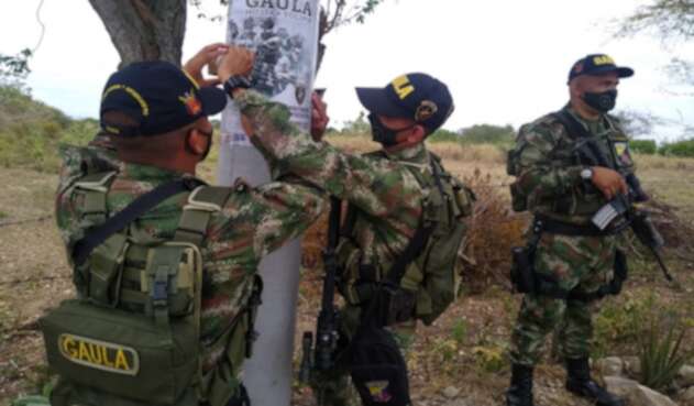 Los militares llegaron hasta la ‘segunda’ del departamento con la difusión “Yo no Pago, yo denuncio”.