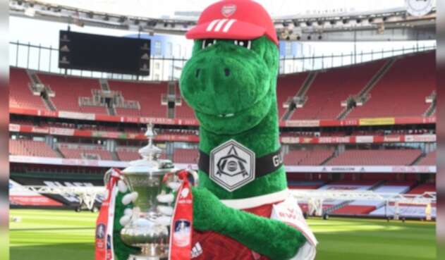 Gunnersaurus, mascota del Arsenal
