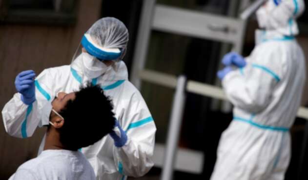 Prueba de coronavirus en Italia