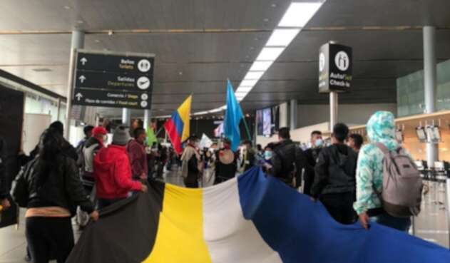 Indígenas protestan en El Dorado