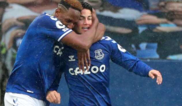 James Rodríguez y Yerry Mina