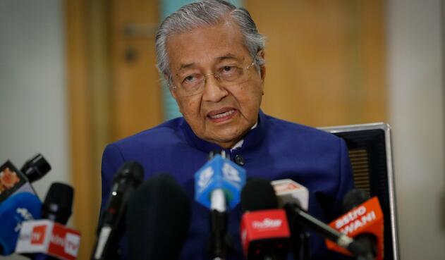 Mahathir Mohamad. exprimer ministro de Malasia