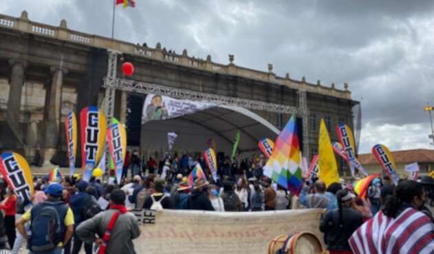Marchas de la Centrales Obreras en Bogotá
