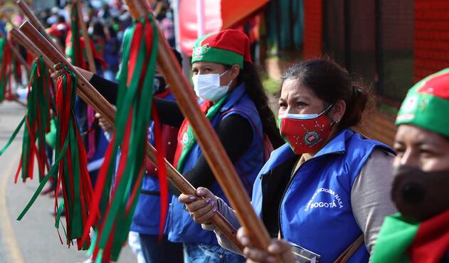 Minga Indígena anuncia movilización este lunes en la Plaza de Bolívar