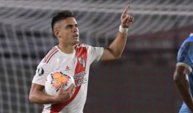 Rafael Santos Borré marca póker con River. River Plate, Copa Libertadores, Rafael Santos Borré