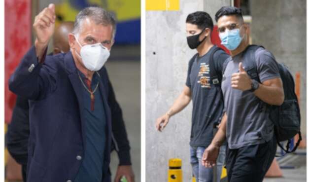 Llegada de Falcao, James y Queiroz a concentración de la Selección Colombia en medio de pandemia