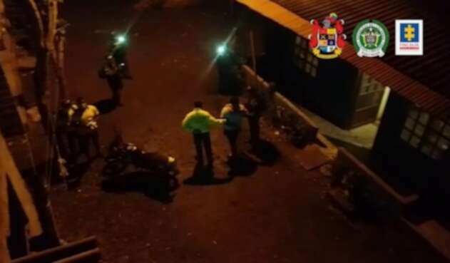 Momento de la captura de los sindicados en Urabá.