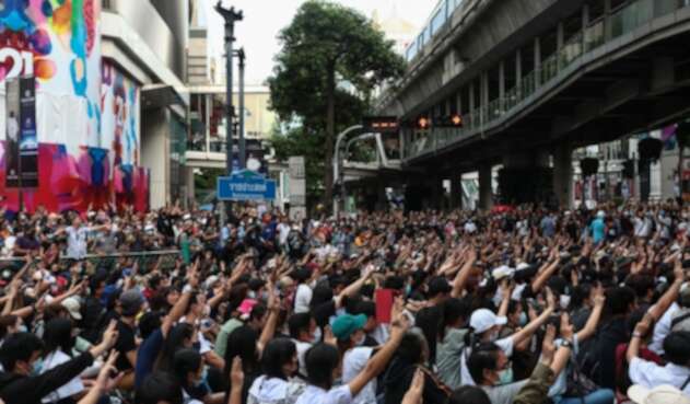 Protestas en Tailandia en medio de pandemia