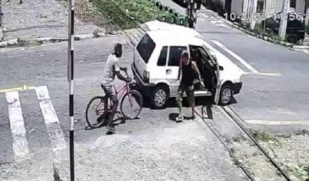 Accidente entre carro y tren
