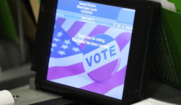 Elecciones en Estados Unidos - máquina de votación
