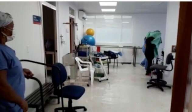 hospital Claren Lynd Newball de la isla de San Andrés se inunda octubre 2020