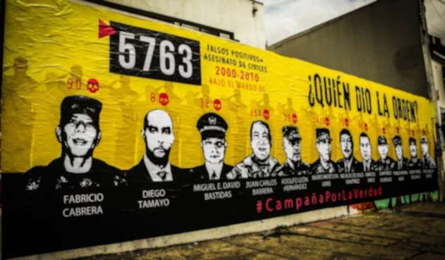 Este era el mural que hace cinco días fue pintado sobre la calle 62 con carrera séptima.