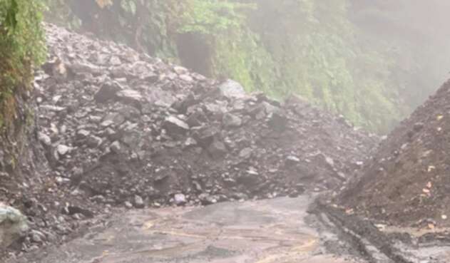 Deslizamiento vía Risaralda- Chocó