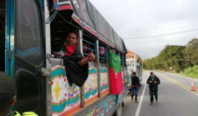 Indígenas se concentran en Caloto