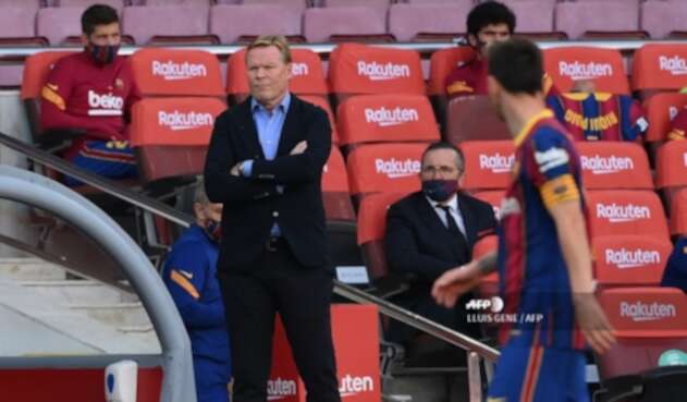 Ronald Koeman y Messi