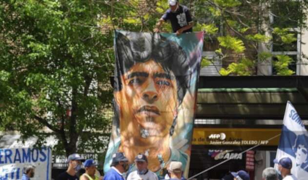 Diego Maradona. hospital