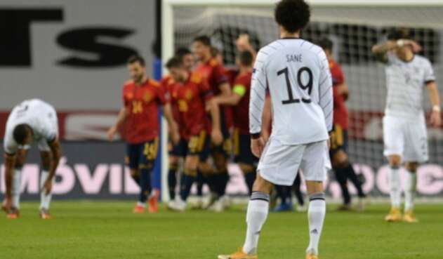 España vs. Alemania - Leroy Sané España vs. Alemania - Leroy Sané