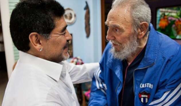 Diego Maradona y Fidel Castro