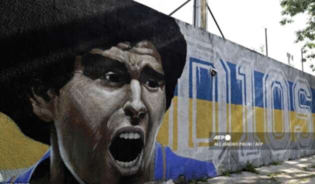 Diego Maradona, mural