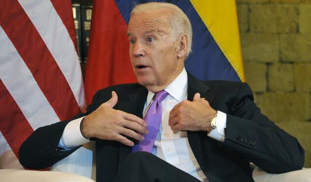 Joe Biden, de visita en Colombia, cuando era vicepresidente de Estados Unidos.