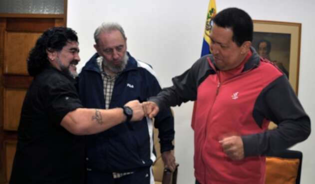 Maradona, Castro y Chávez Maradona, Castro y Chávez