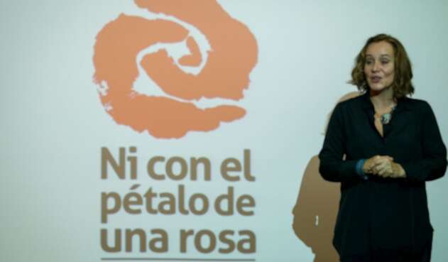 Alejandra Borrero, actriz promotora de campañas en contra de la violencia hacia las mujeres