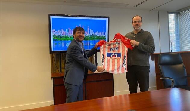 Alcalde Jaime Pumarejo y presidente del BID Mauricio Claver-Carone.