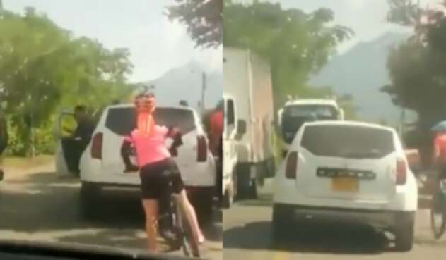 Conductor intolerante en Santander Floridablanca