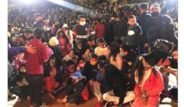 Claudia López en Ciudad Bolívar en evento de navidad