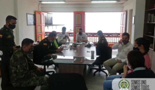 Consejo de seguridad en Támesis, Antioquia