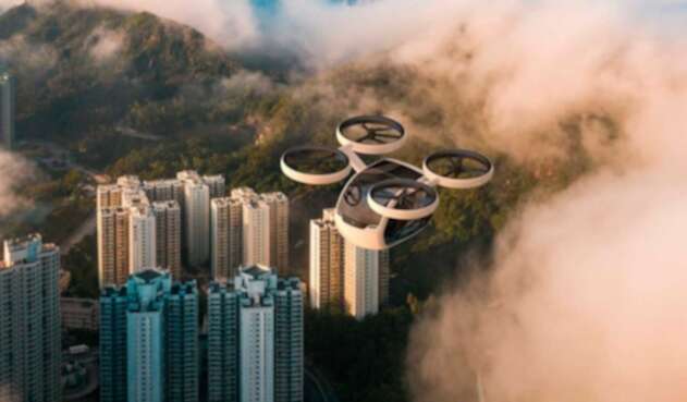 Drone que transporta a 4 personas
