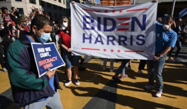 Washington celebra triunfo de Joe Biden Con gritos y bocinazos, ambas ciudades confirmaron la victoria del nuevo presidente de EE.UU.