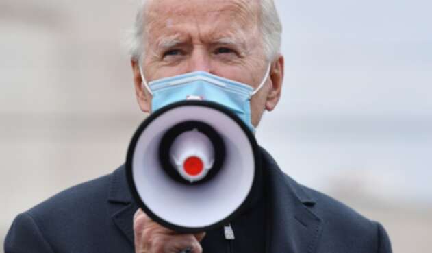 Joe Biden en acto de campaña en elecciones en EEUU 2020