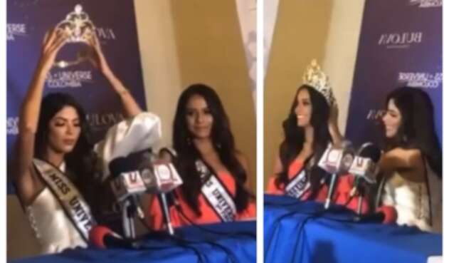 Laura Olascuaga pone la corona a Jenifer Pulgarín, Miss Norte de Santander