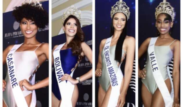 Candidatas de Miss Universe Colombia en vestido de baño