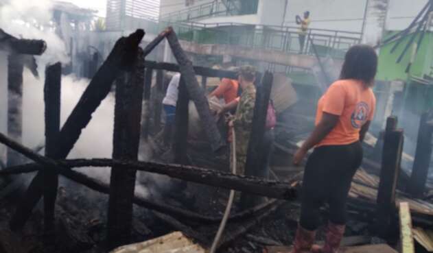 Incendio en Riosucio, Chocó