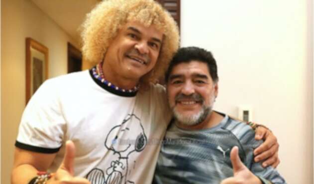 Diego Maradona y Carlos Valderrama