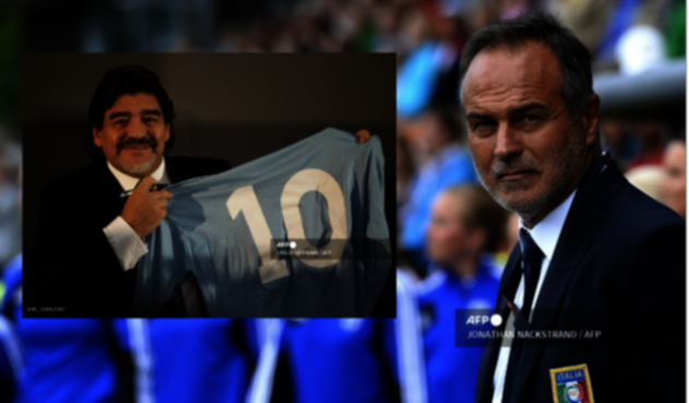 Cabrini y Diego Maradona